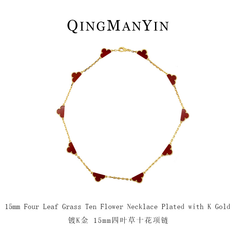 合金项链 10花项链