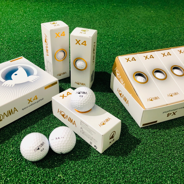 红马 高尔夫球X4四层球GOLF高水准远距离巡回赛全新4层球比赛球