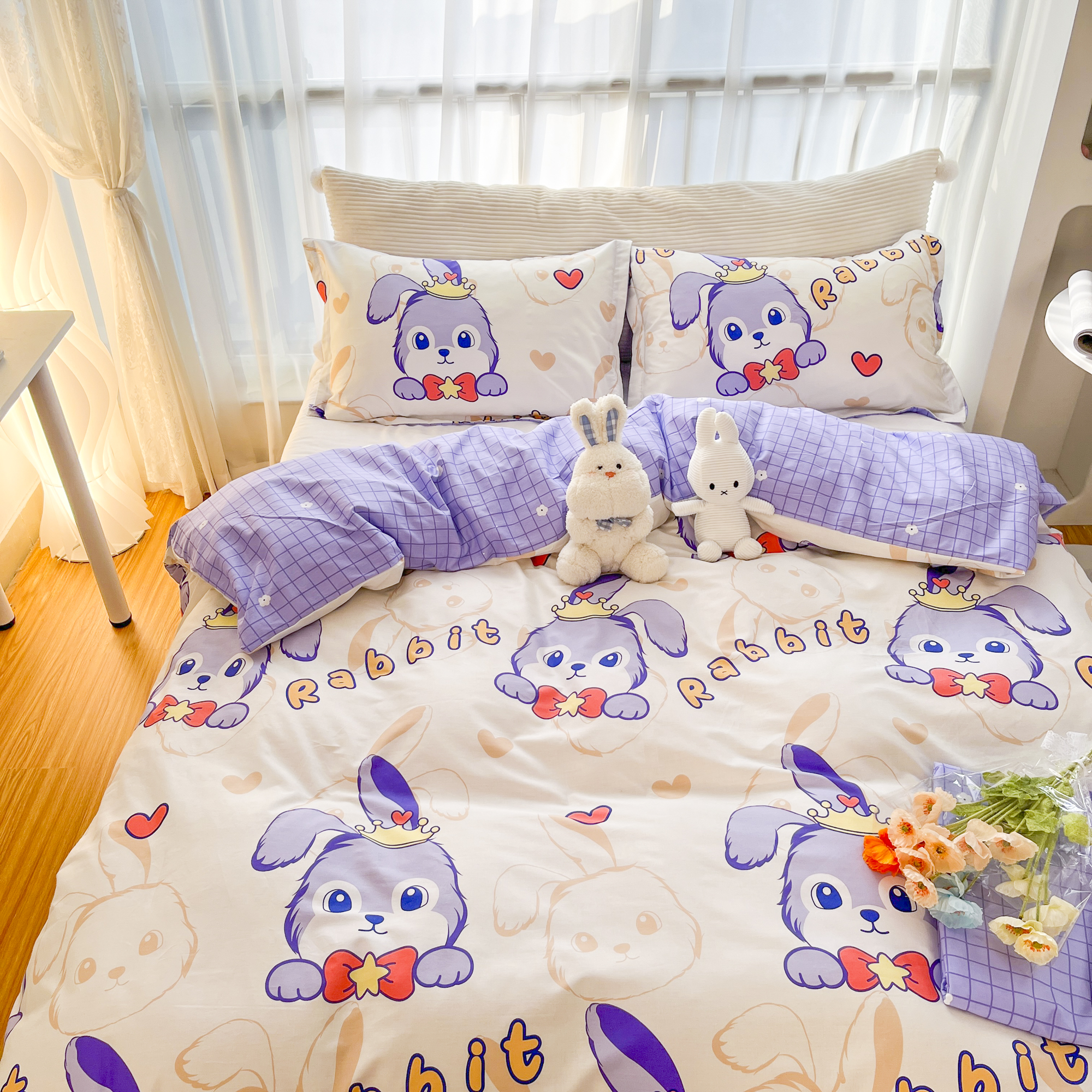 D1703 纯棉三件套 星黛露150*200学生女孩宿舍可爱四季通用柔软