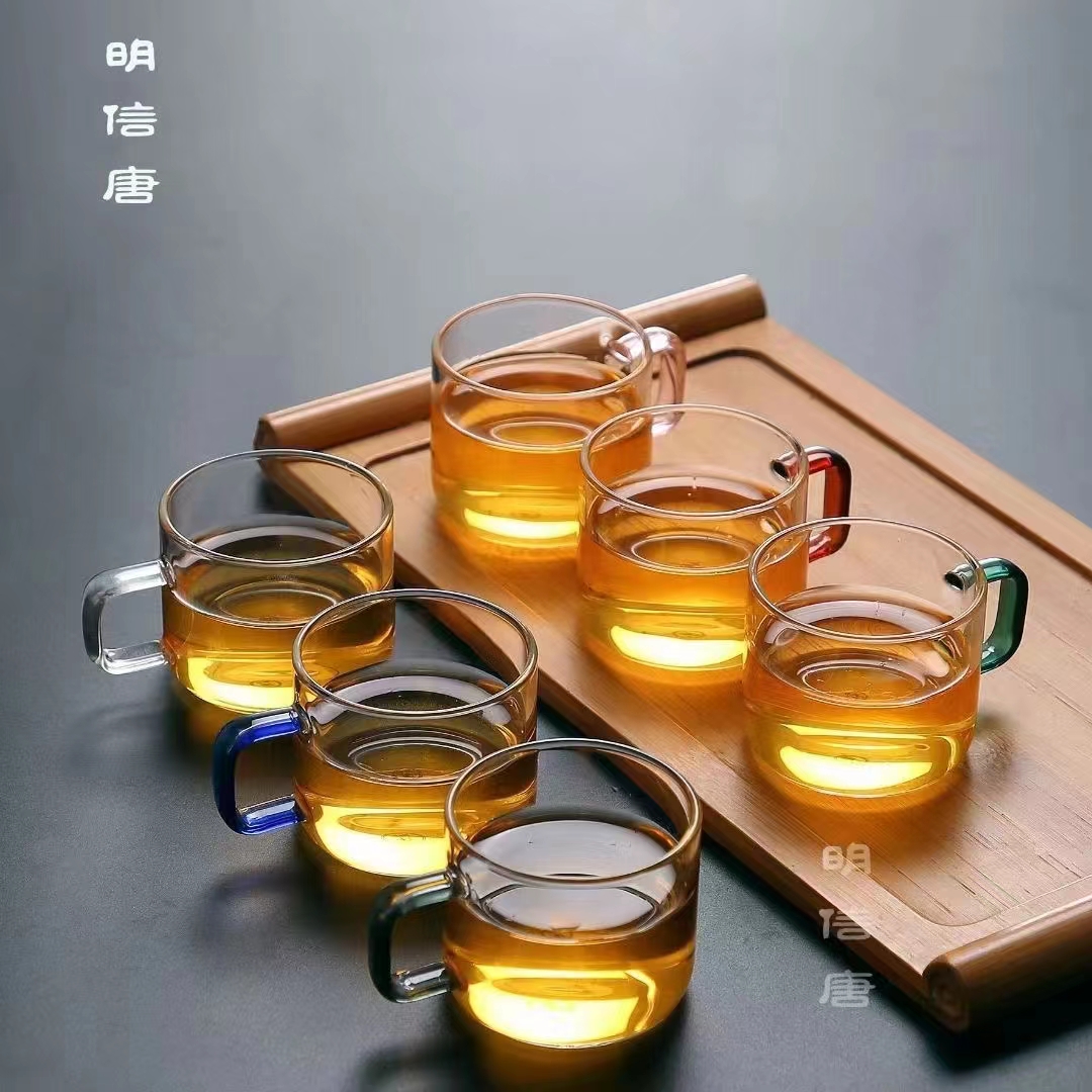 明信唐 6色装小把杯功夫品茗杯套装