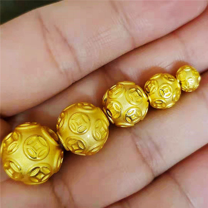 合金手链 钱币单珠子