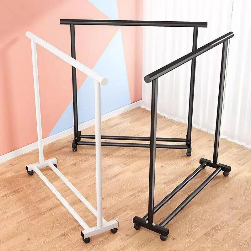 晾衣架落地式室内家用上档次挂衣服晾衣杆子阳台专用晒被子伸缩杆