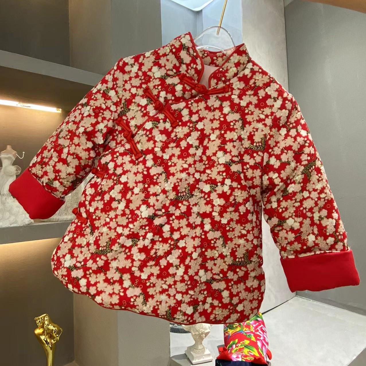 【冬季大促】女宝男宝拜年服中国风唐装民族风棉花袄