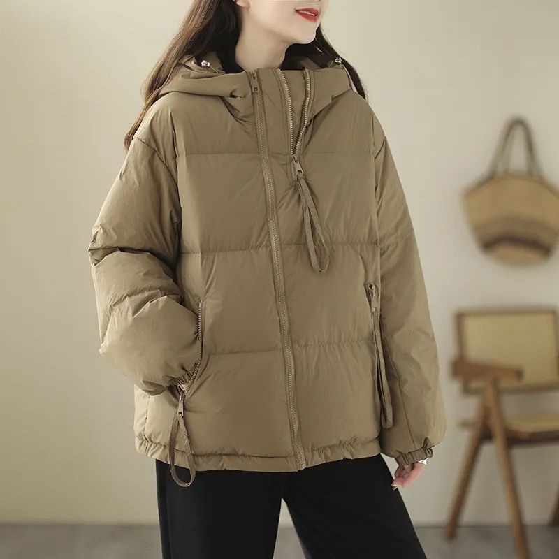 棉衣女小个子冬季韩版宽松大码棉服休闲连帽短款棉袄加厚外套