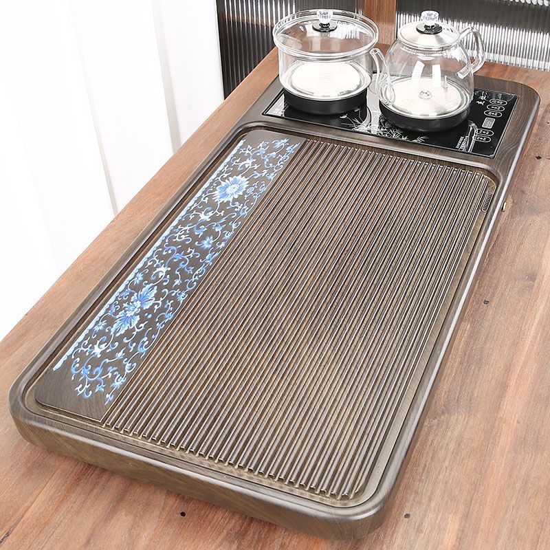 茶盘整块实木家用茶具全自动水壶一体实木泡茶茶盘套装家用功夫茶