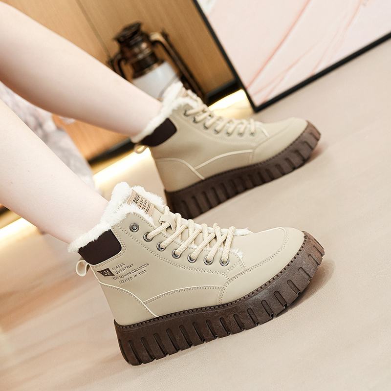 2024冬季爆款舒适百搭增高防滑户外棉靴运动风保暖不闷脚