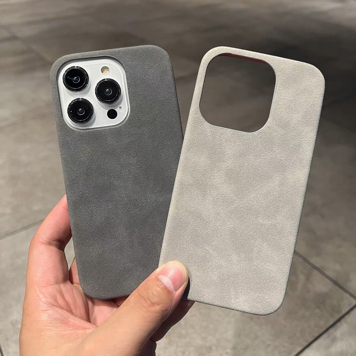 翻毛皮质超薄苹果14promax手机壳新款iPhone13防摔12套磨砂XR简约