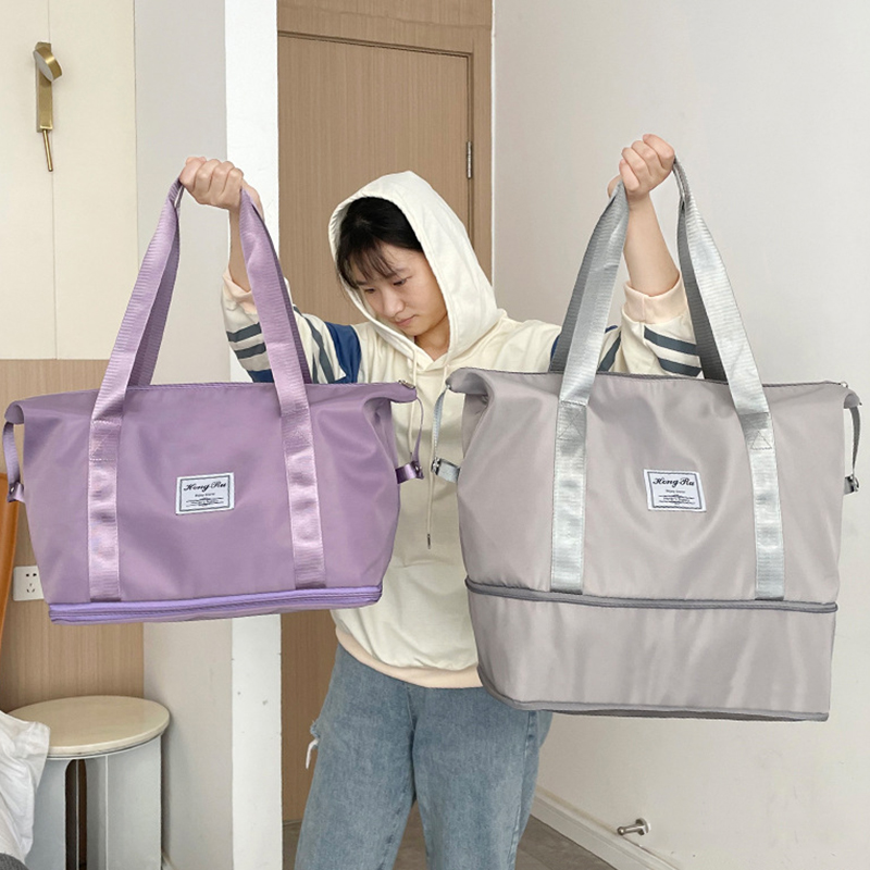 旅行休闲包行李收纳包挎包整理包便携时尚单肩包大容量扩容包男士