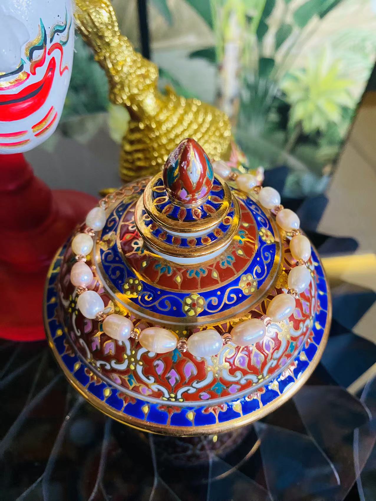 手工艺品   福福白色珠珠手链