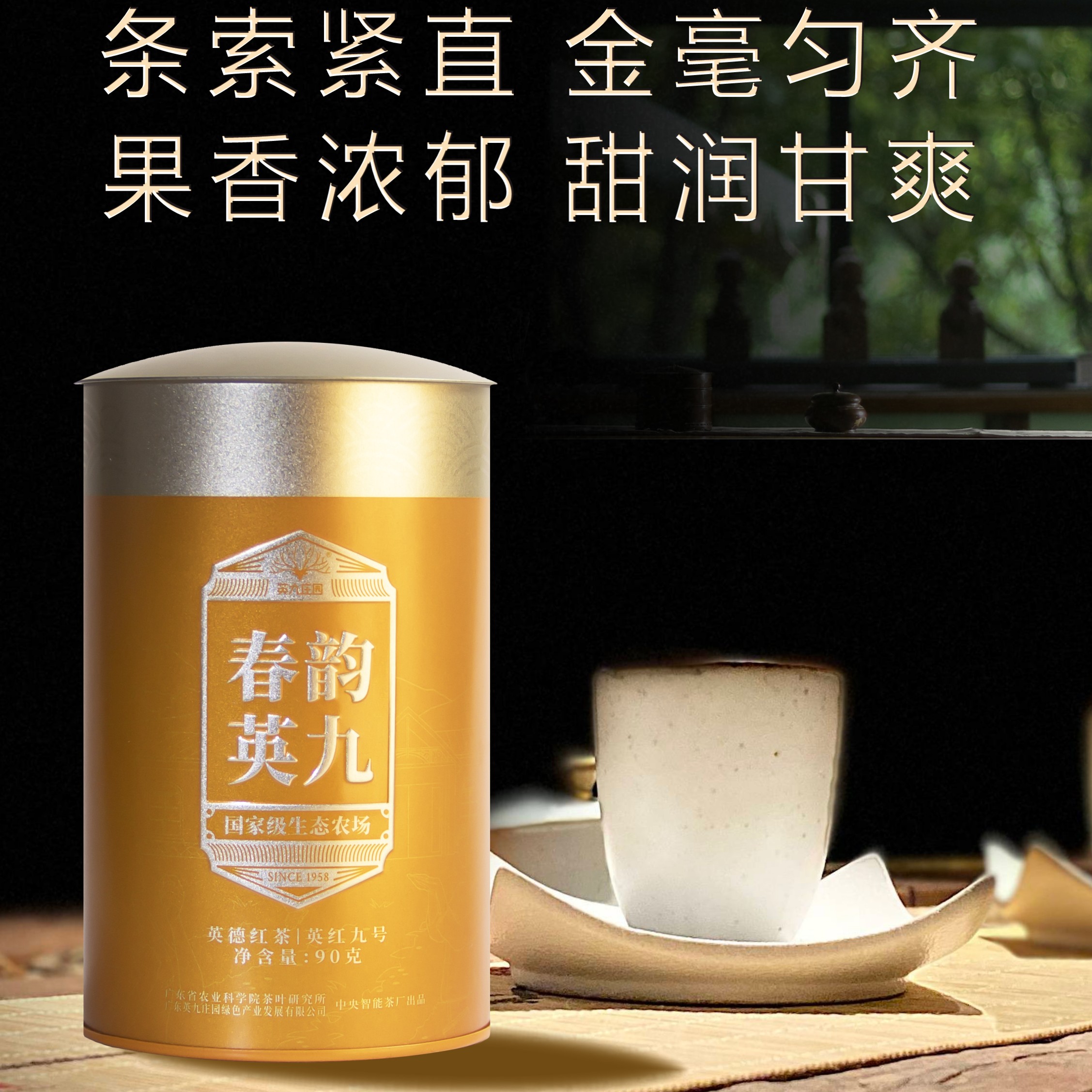 英九庄园春茶甘甜英德红茶英红九号春韵英九90g