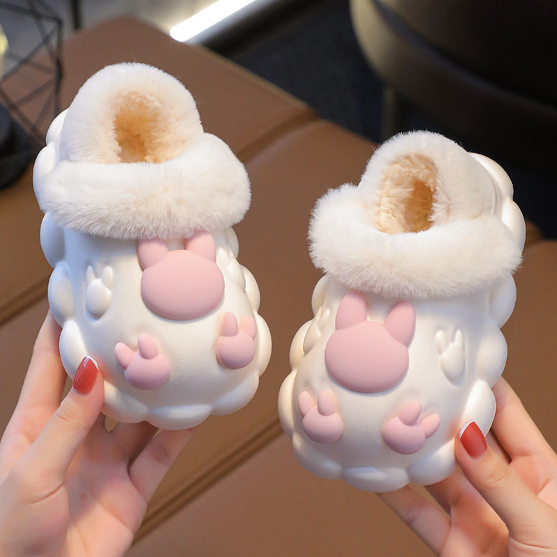 【清仓爆款】包跟儿童棉拖鞋防滑防水居家女童男童1-3岁婴儿秋