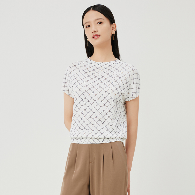 YZS赢智尚黑白经典撞色圆领柔软细腻LOGO针织小衫ZZ00260