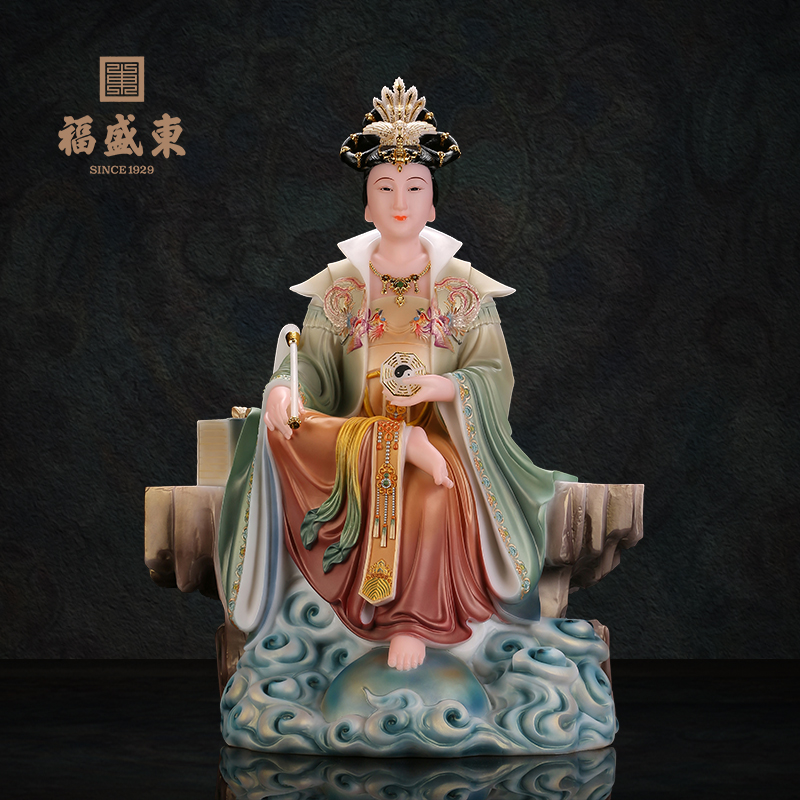 地母汉白玉后土娘娘地姥地像母元君后土夫人玉石居家桌面室内摆件