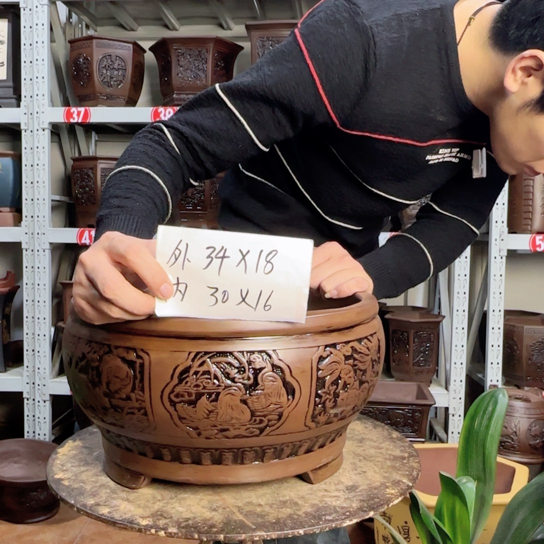 紫砂花盆，购买注意尺寸