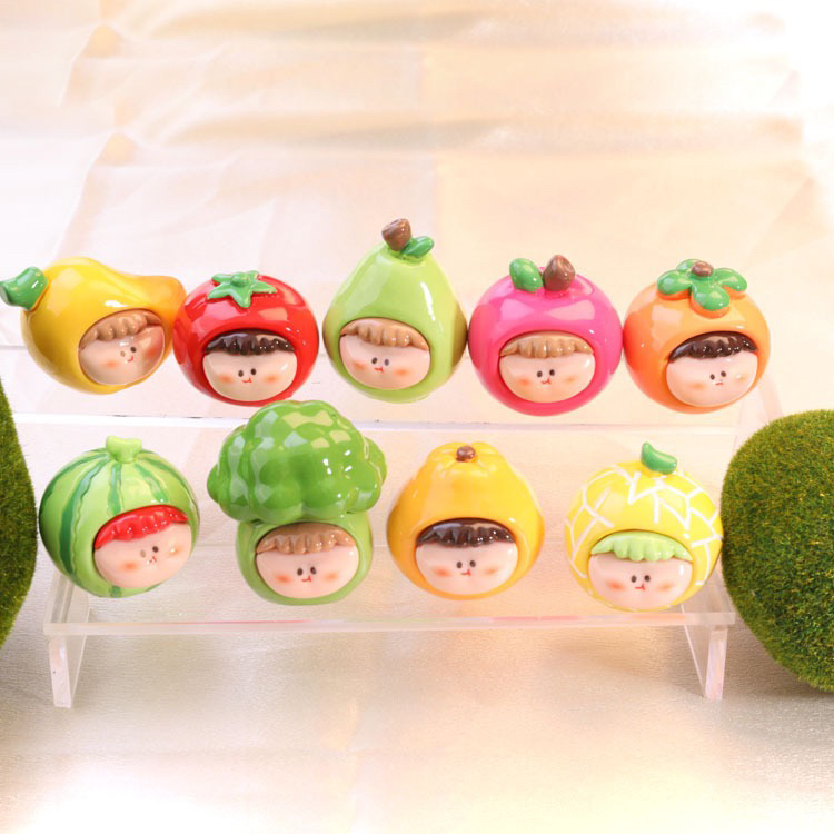 【大号李四水果崽崽】“啾咪家”实色冰透李四水果崽崽立体树脂摆件