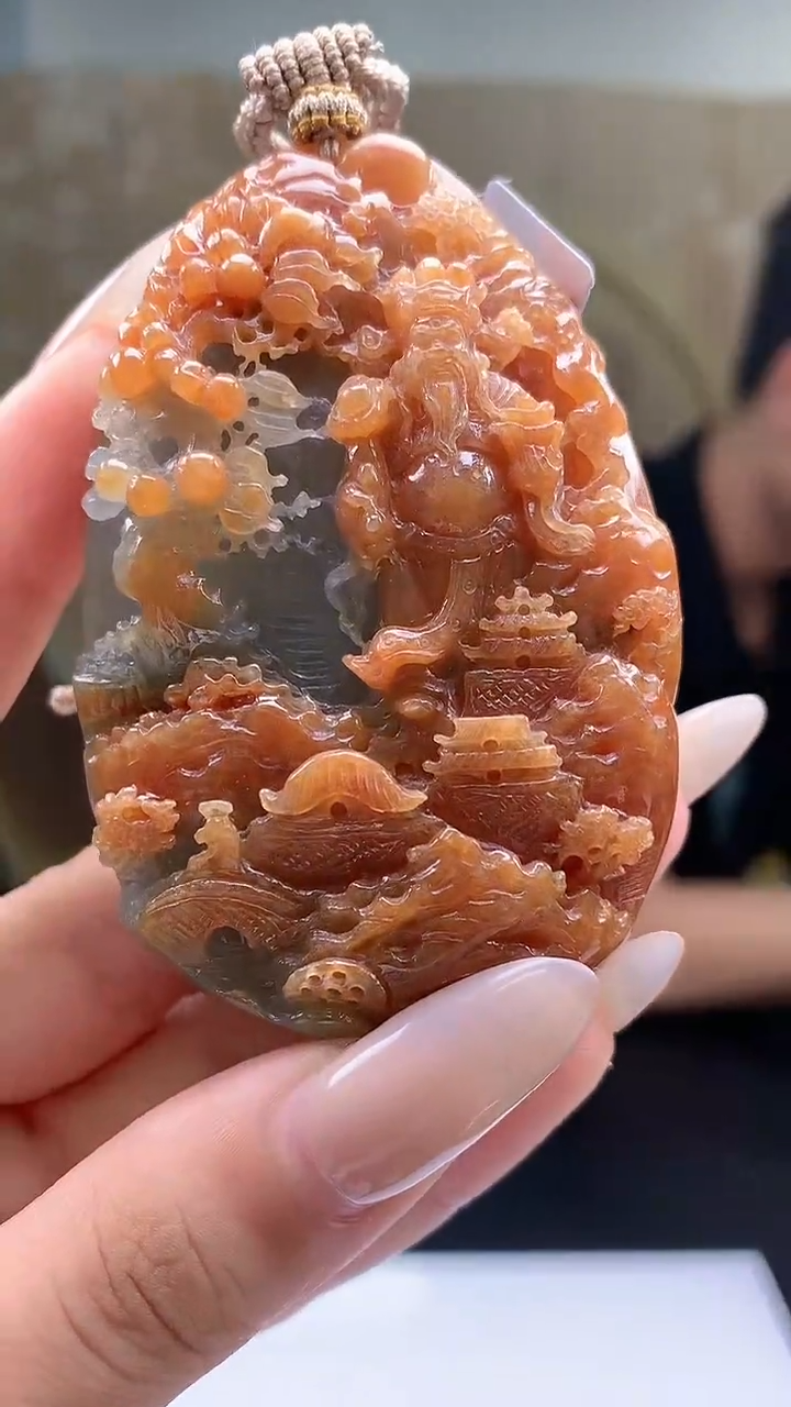 【闪购商品】定制翡翠未镶嵌5041xd-毛货挂件财神192