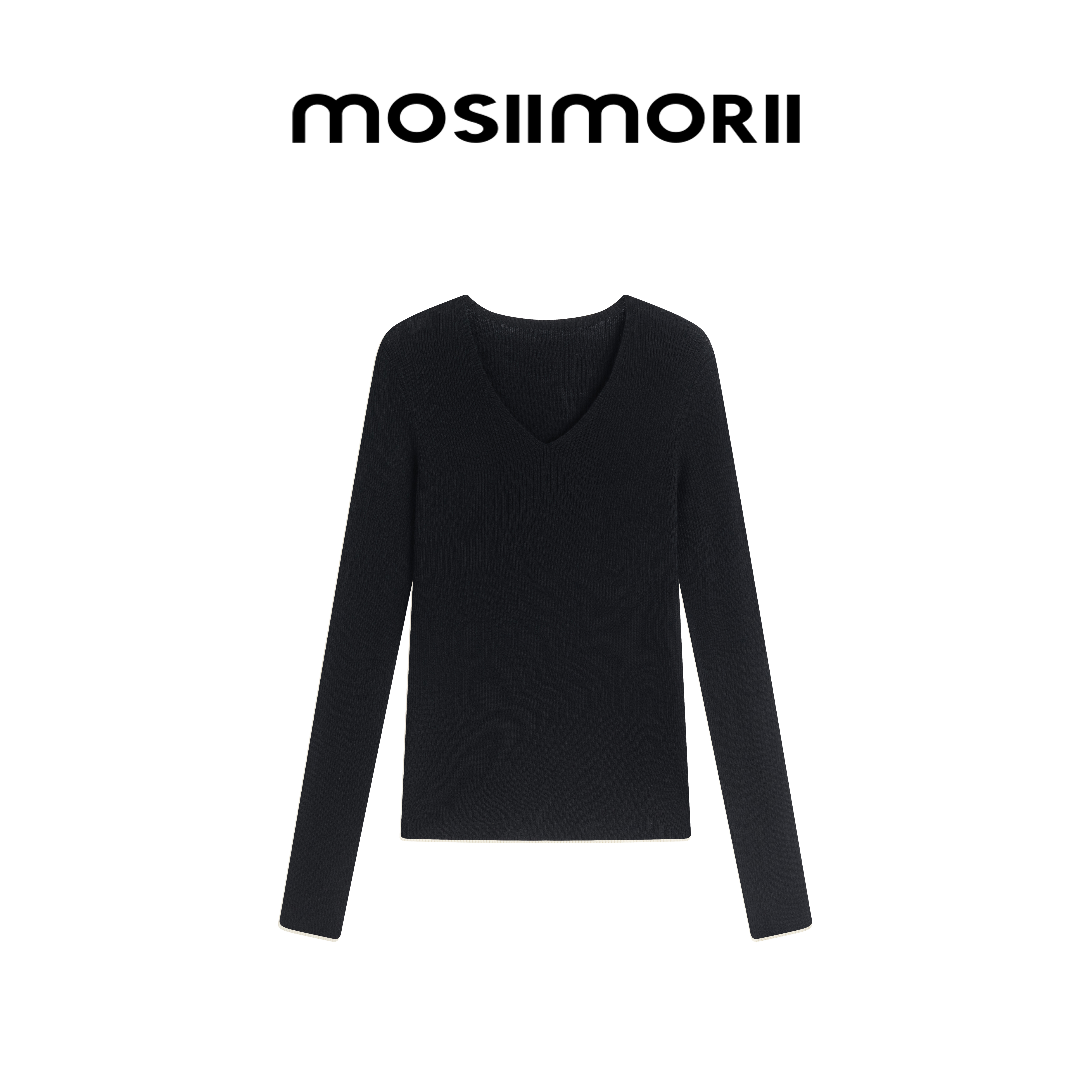 【经典羊毛衫】sy100%时尚百搭轻奢羊毛女打底长款针织内搭 