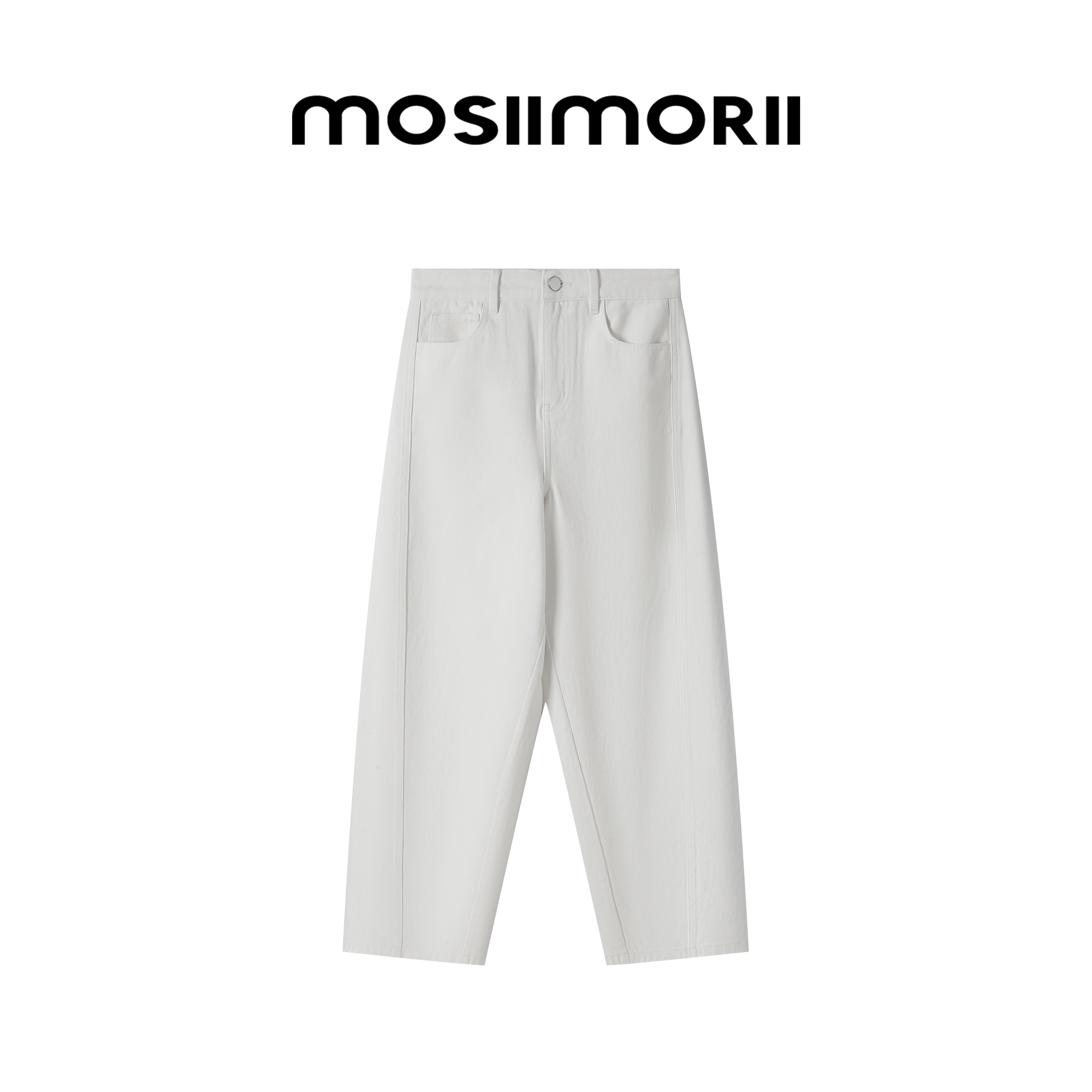 【寂静蓝章】秋冬轻薄休闲宽松做旧设计师简约直筒柔软牛仔阔腿裤子