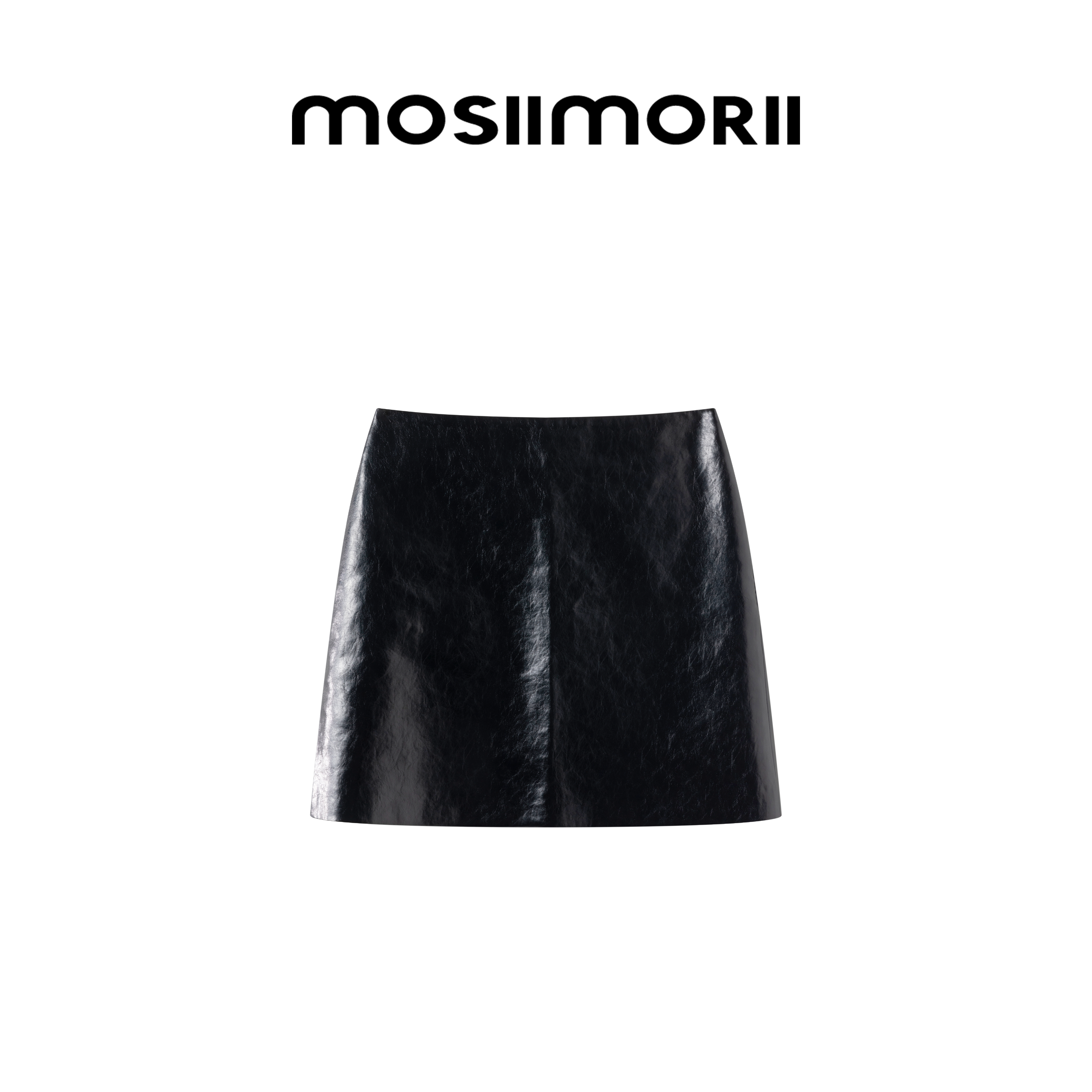 【摇滚诗人】休闲复古宽松秋冬短款pu皮裙纯色韩版百搭女半身裙