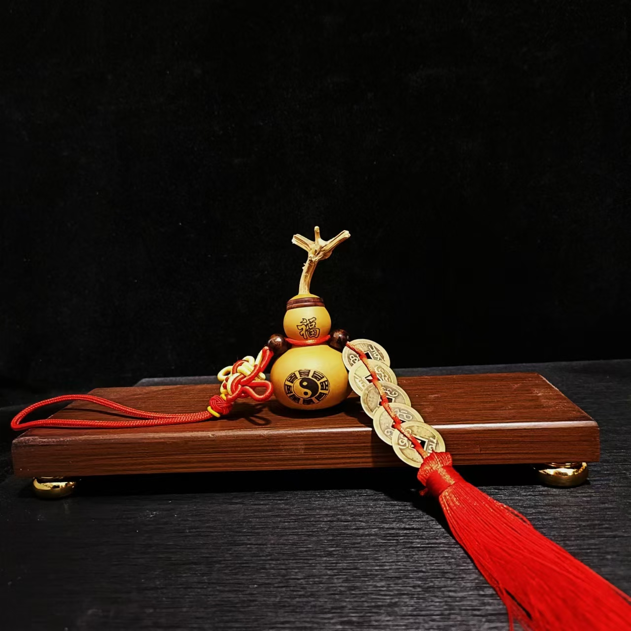 丹茗直发-卫生间厨房定制款天然梨木塞开口葫芦件（4-6厘米）