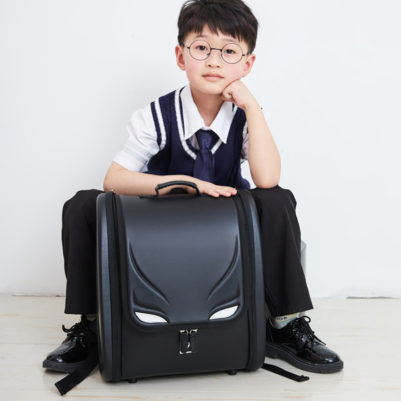 CHUNYU/春宇韩版1至3至6年级小学生减负箱体书包超轻皮质儿童书包