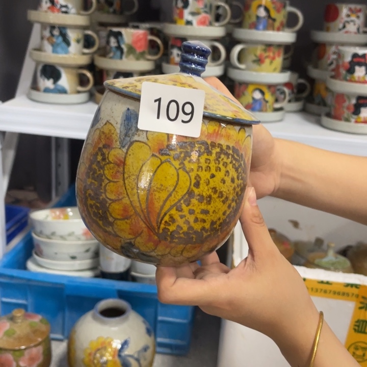 瓦当景德镇手绘陶瓷。