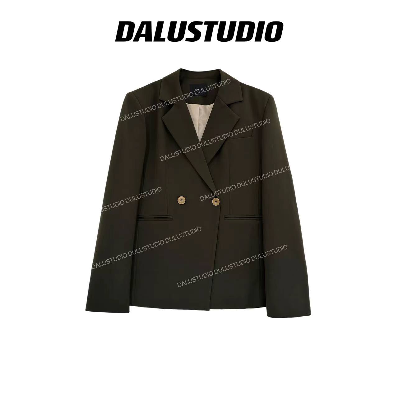 【Luis璐】空墨竹 春季新款百搭简约时尚设计款休闲女西装4CWDD2932