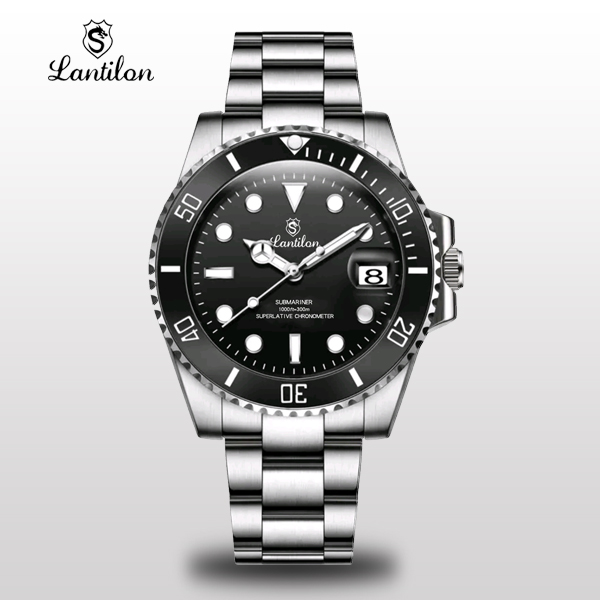 LANTILON/朗帝龙【42黑鬼王】男士防水夜光经典机械时尚腕表名表