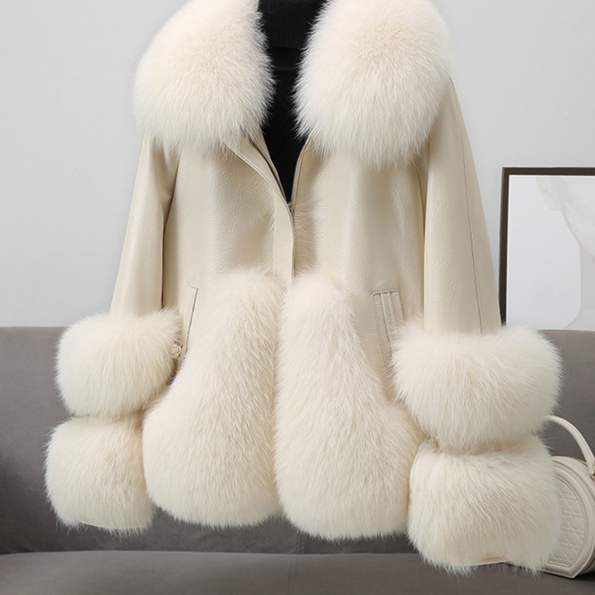 冬季新款韩版毛毛外套时尚穿搭网红气质加厚百搭宽松显瘦女士上衣