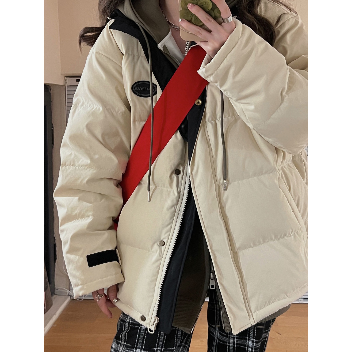 ins冬季百搭棉服女2023年新款短款小个子加绒韩版特厚面包服外套