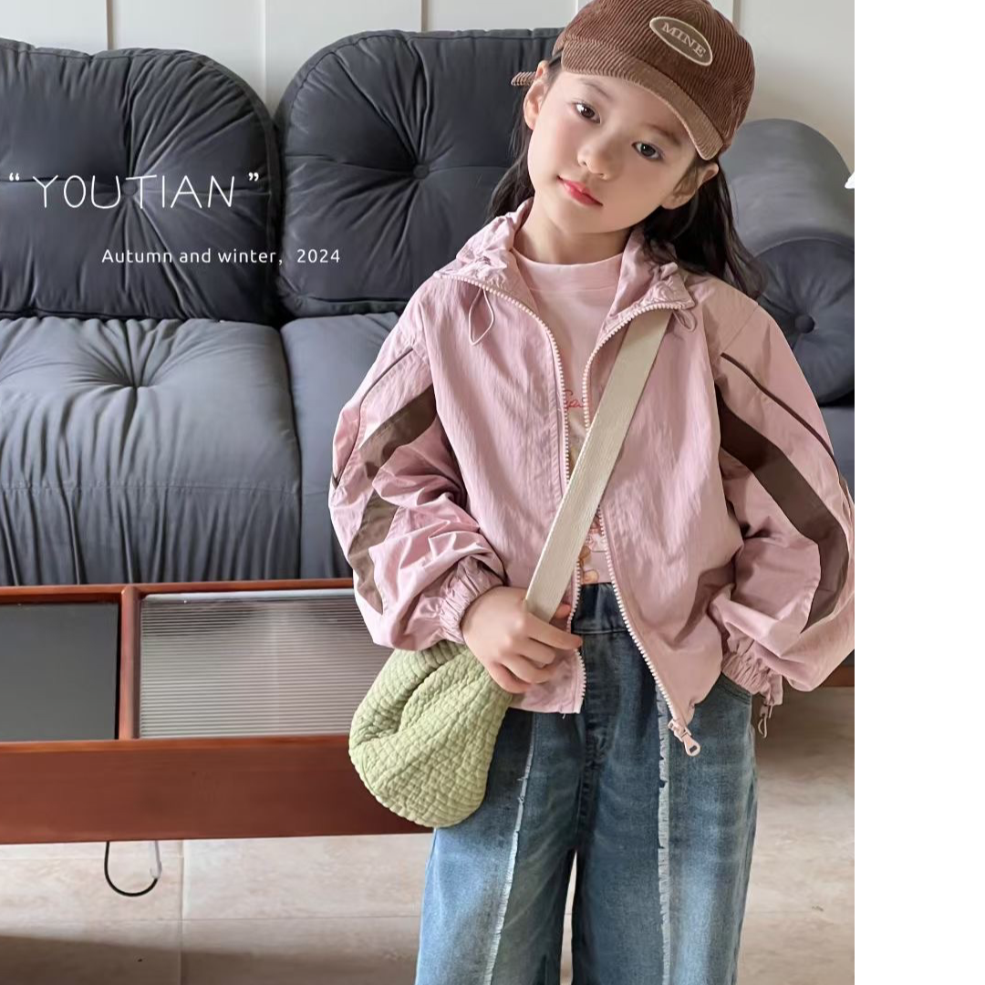   春秋时尚休闲洋气中大童运动连帽套装