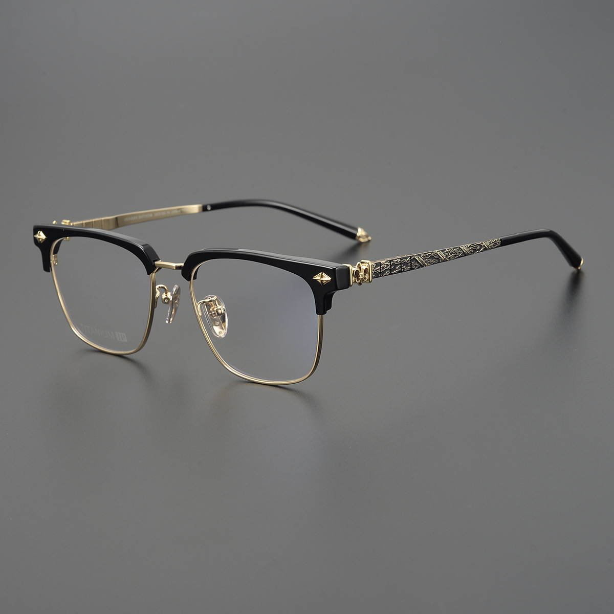 复古克罗重工高段位玩家必入鸢尾花系列大框眼镜 套餐可配度数