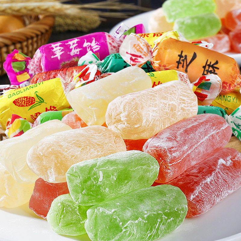 【到手500克约60颗】正宗山东特产高粱饴Q弹可拉丝软糖果年货零食