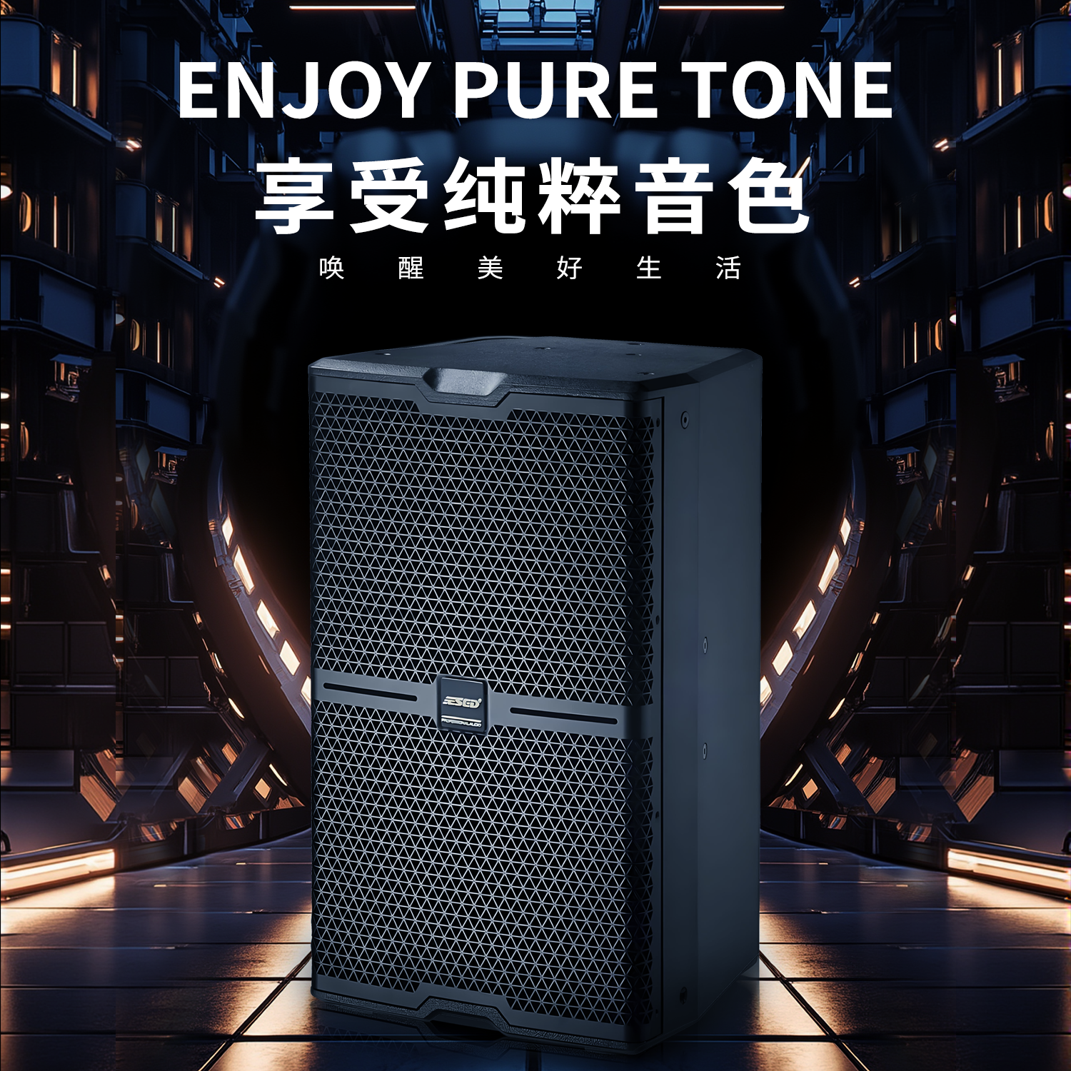 EV-12寸专业演出舞台重低音音箱无线环保动态大功率广场舞唱歌