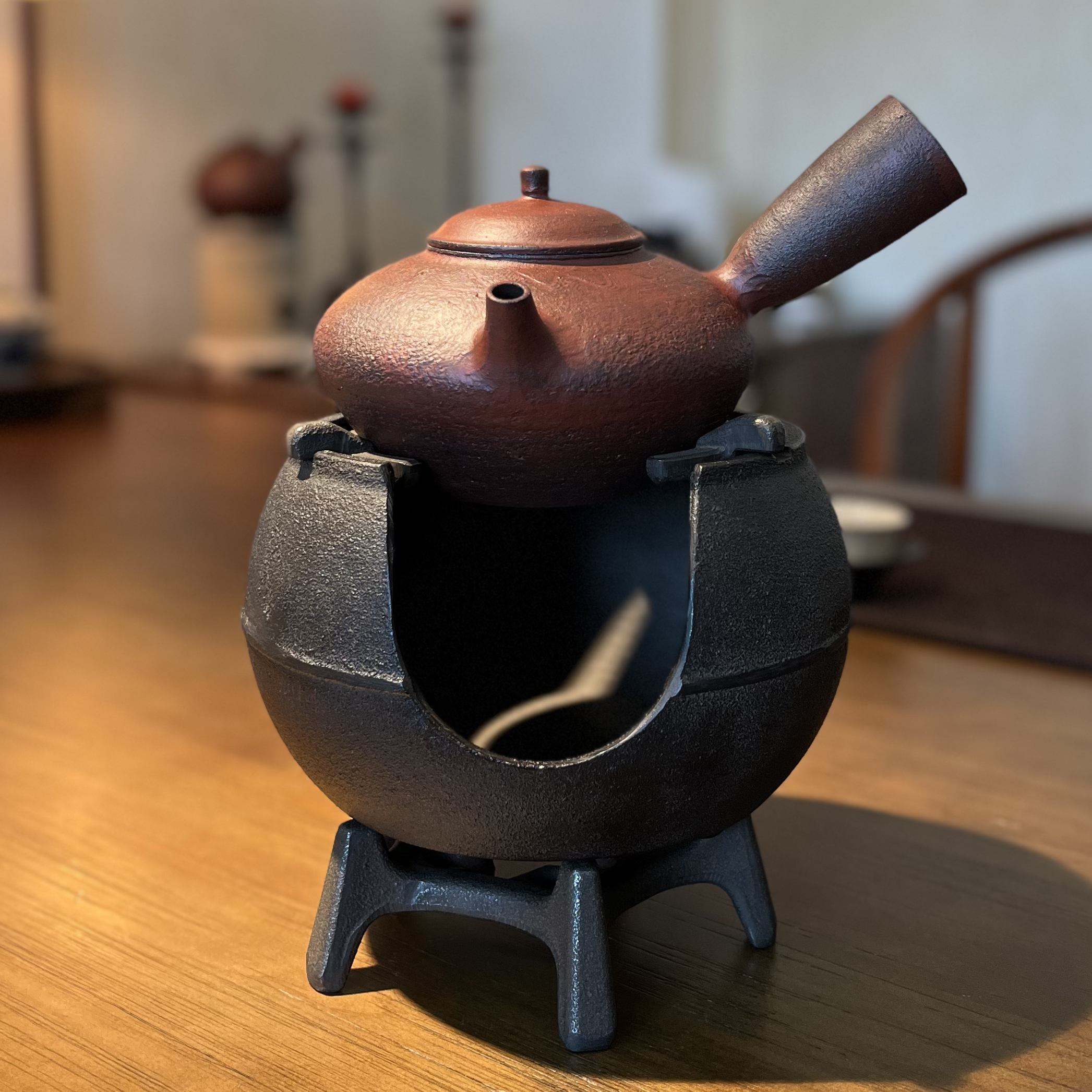 铸铁便携伍德炉碳炉酒精炉风炉凉炉日式功夫煮茶器复古茶室炉茶具