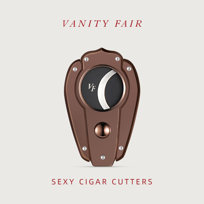 VANITYFAIR雪茄剪刀SEED·Ⅰ大口径锋利高档玫瑰金咖啡金双色双刃