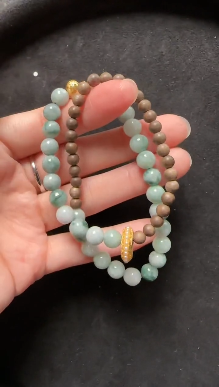 【闪购商品】翡翠手串未镶嵌0-2054玉珠一条