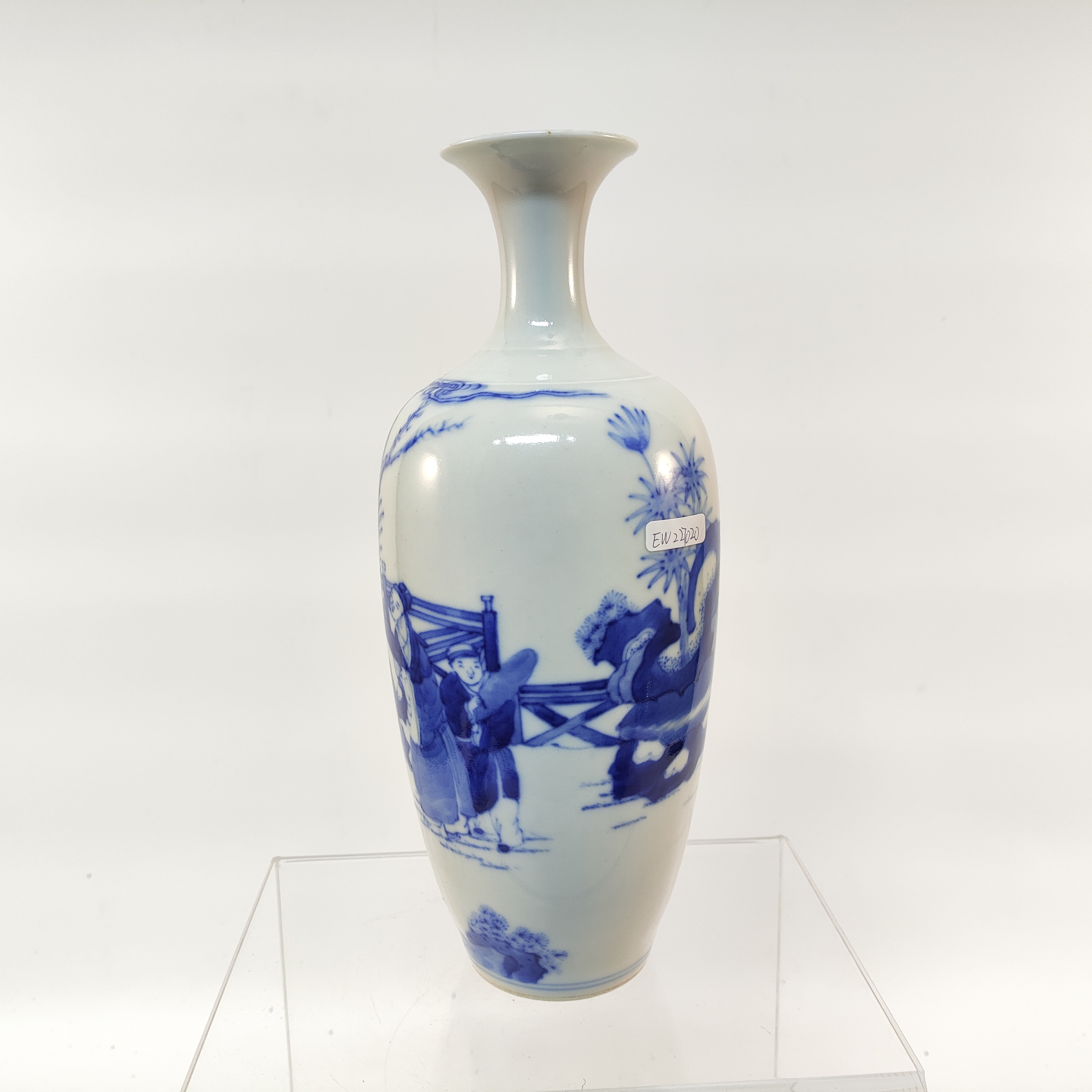 (A6) EW227020 清晚期人物故事图纹赏瓶古董收藏品/古瓷器