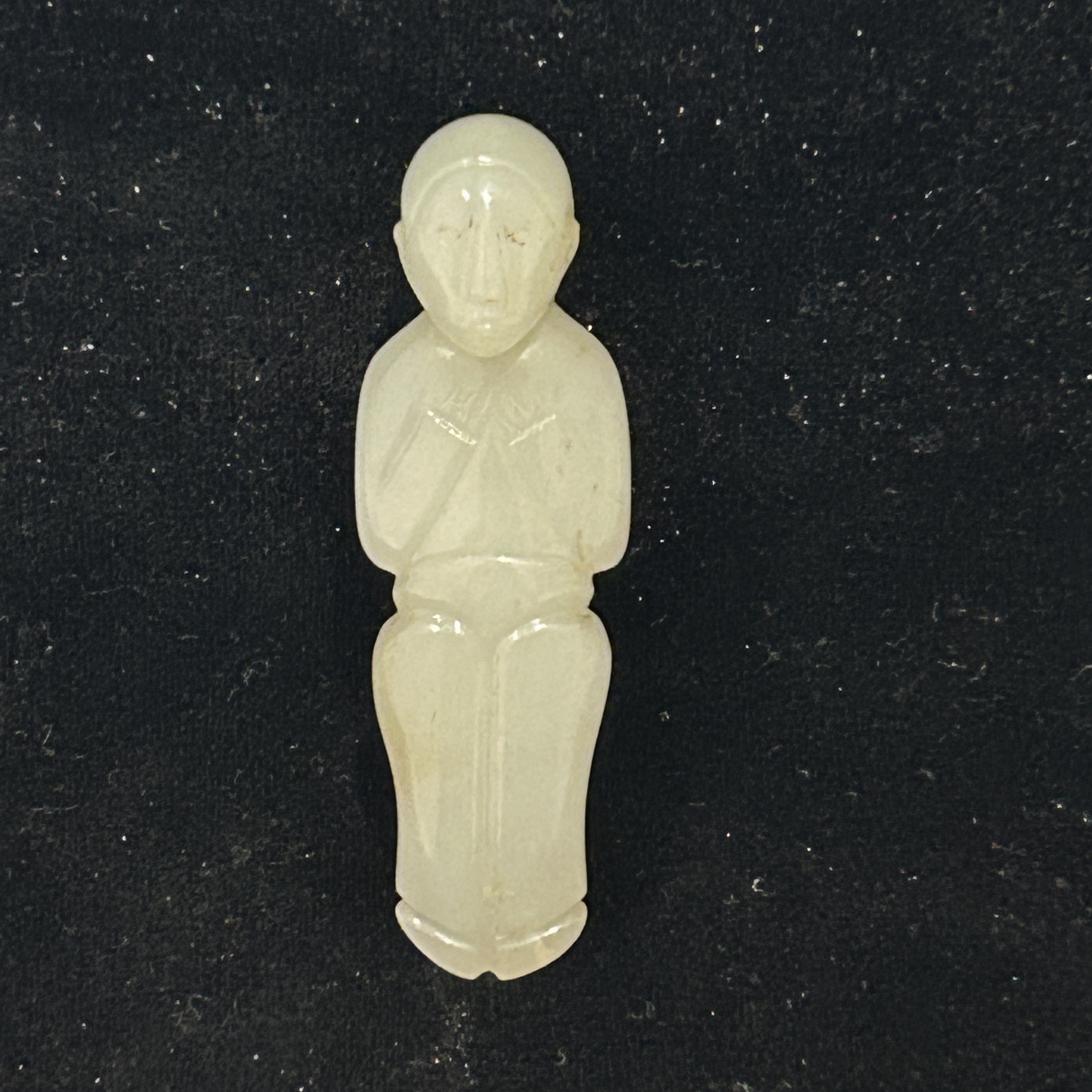 (AC7)LS285 清晚期和田玉人