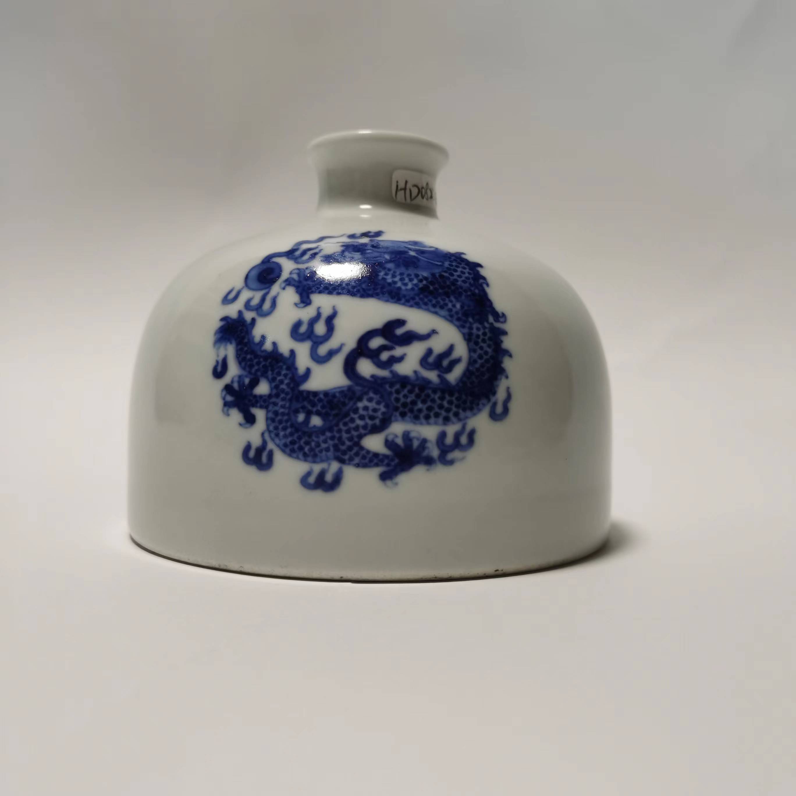 (AD6)Q1120743清光绪 青花团龙纹太白尊  古玩瓷器/古瓷器