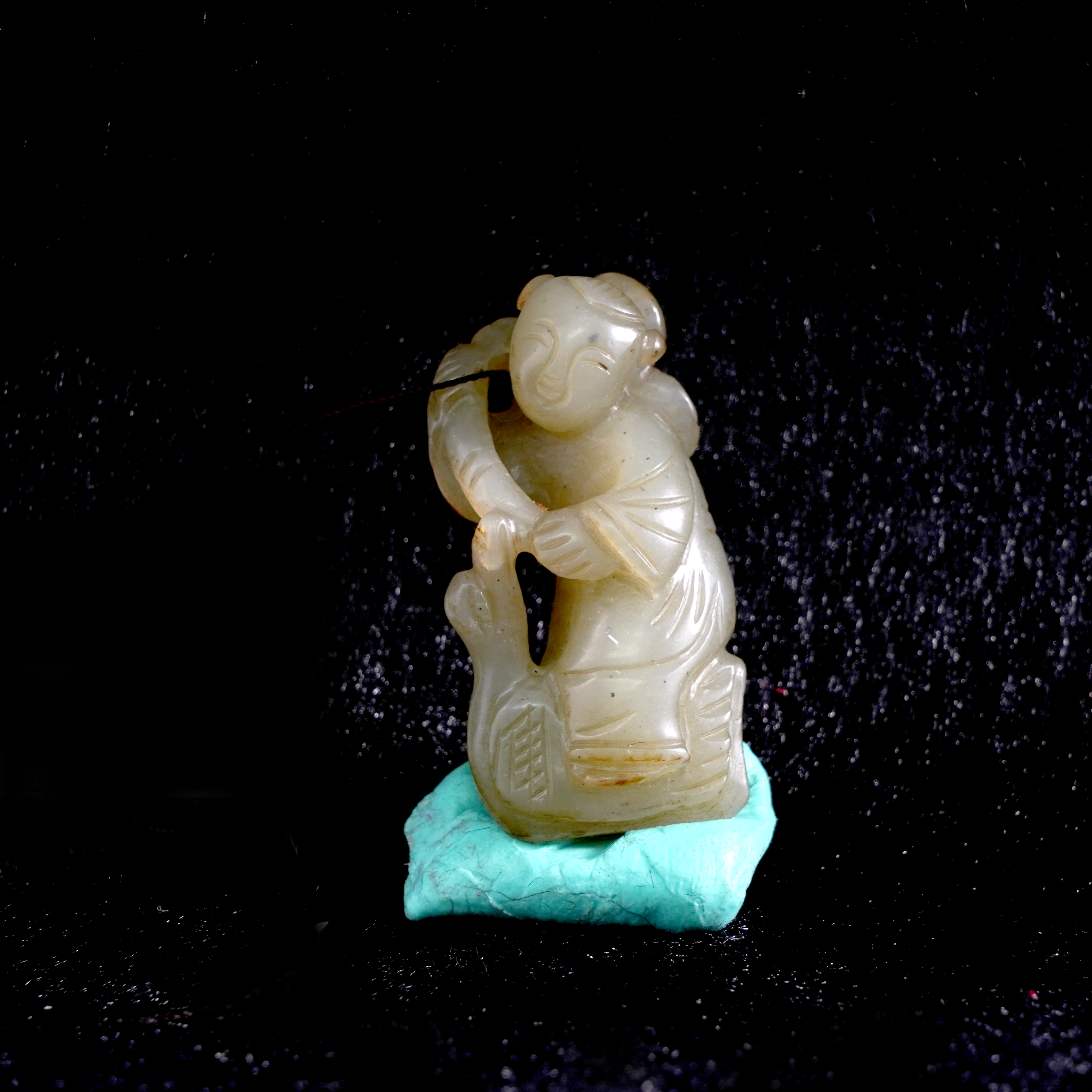 (A6)LA305031 创汇和田玉童子献宝玉佩件/古玉/和田玉/收藏