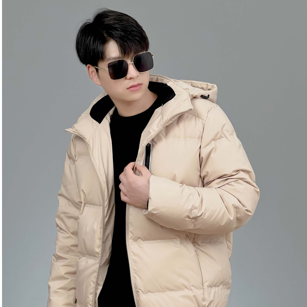 男士时尚运动休闲连帽冬季保暖羽绒服UO224AP2003