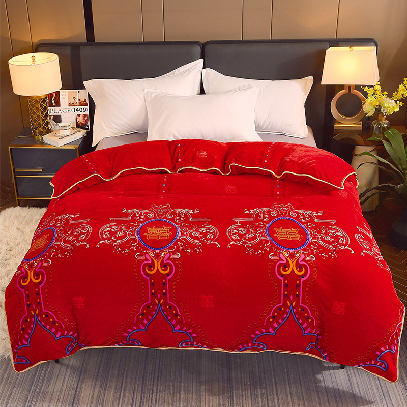 牛奶绒单被套加绒加厚大小尺寸都有不褪色 不起球 不静电 