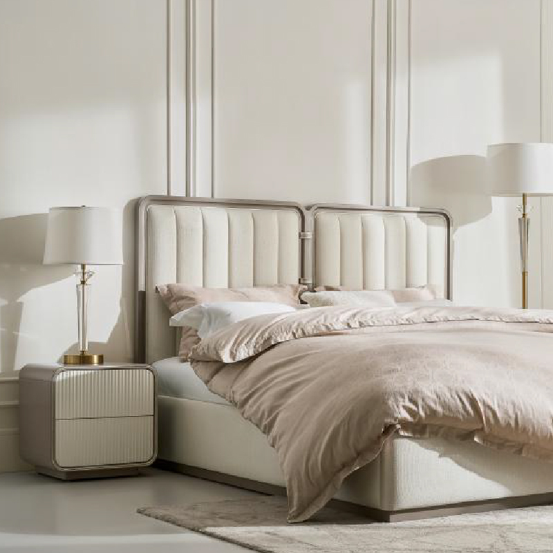 美克家居Rehome里昂派对法式轻奢家用软包实木床储物床头柜卧室组