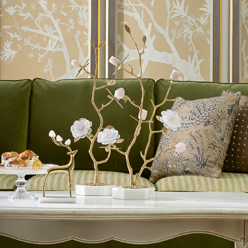 美克美家Rehome【花开时节】水晶装饰摆件客厅装饰品摆件家居小物件