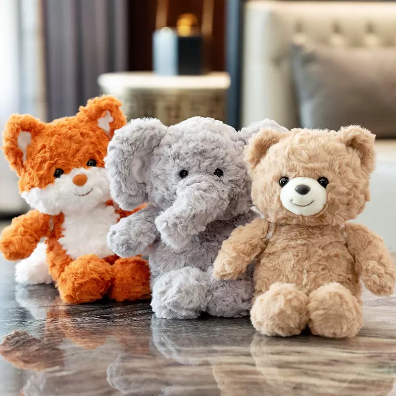 可爱跑跑狐狸公仔背包上学小熊大象玩偶毛绒玩具安抚娃娃女生礼物