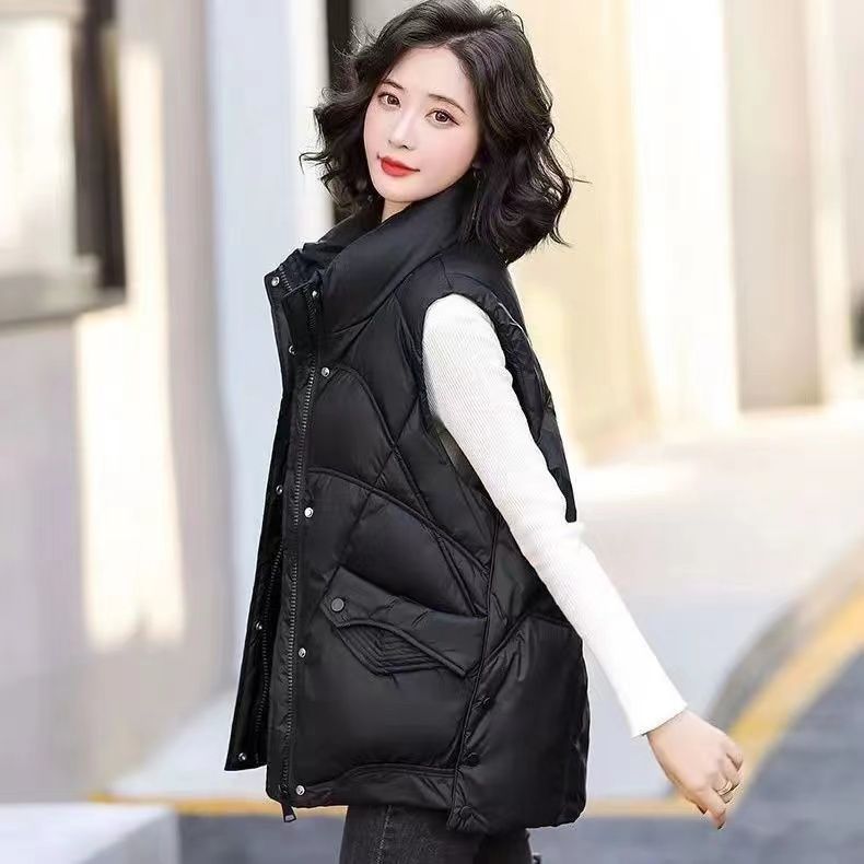 雪中飞女马甲新款外穿百搭春季网红新款外套加厚坎肩宽免洗短款休