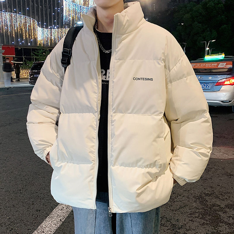 加厚美式2023新款羽绒服男外套冬季ins黑色情侣