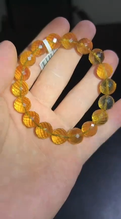 【闪购商品】琥珀手串未镶嵌蓝珀切割面