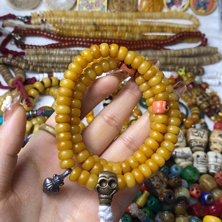 风车木（黑檀木）藏传念珠手链项链